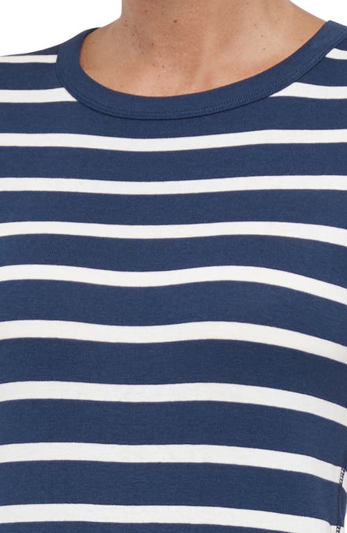 Three Dots Cotton Crewneck T-shirt In Multi