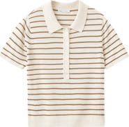 MANGO Short Sleeve Jersey Polo Sweater