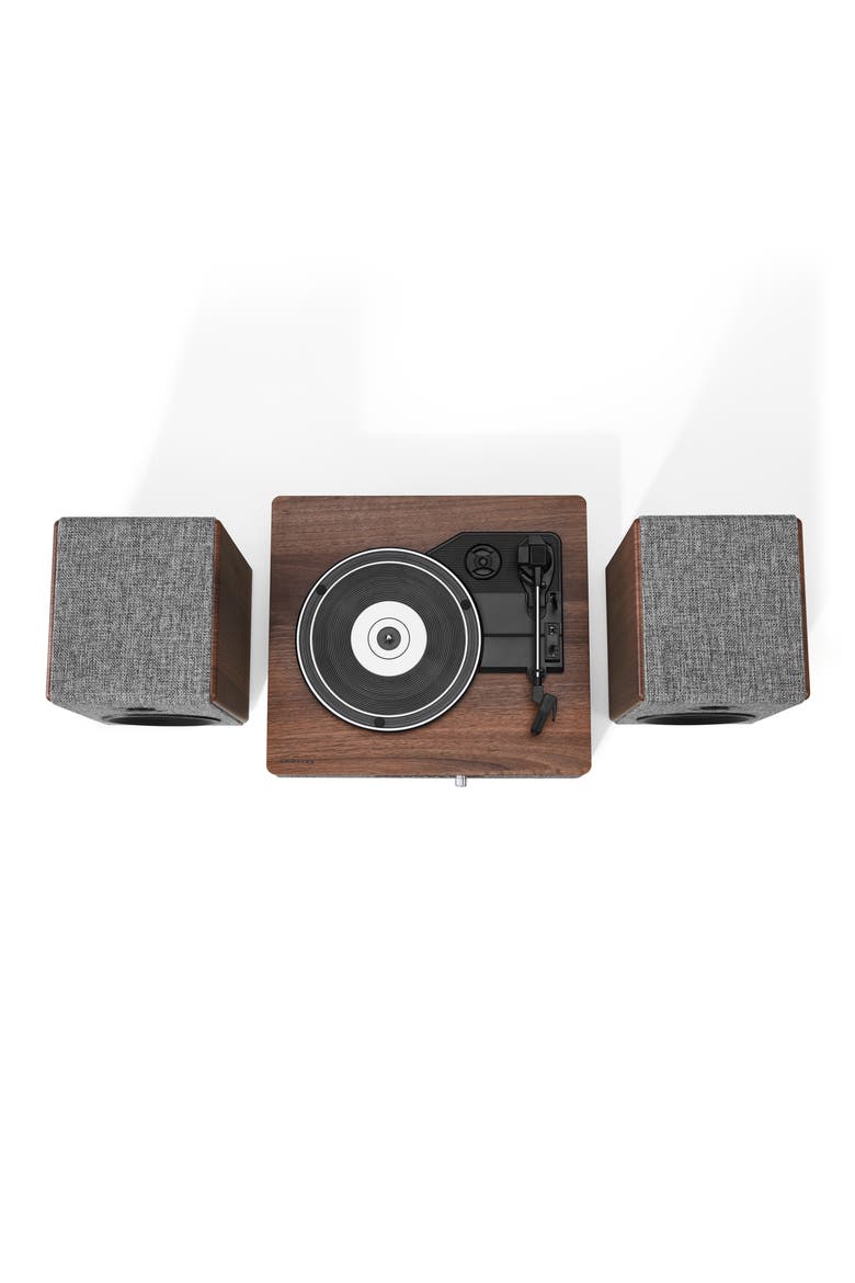Aria Bluetooth® 3-Speed Turntable & Speakers, Alternate, color, GRAY