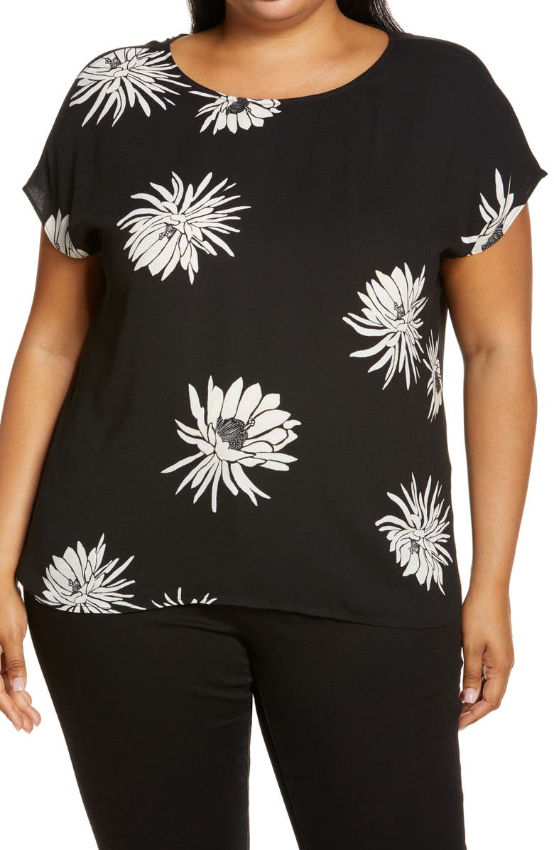 Halogen<sup>®</sup> Cap Sleeve Blouse, Main, color, 