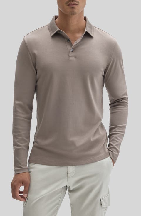 Georgia Long Sleeve Pima Cotton Polo