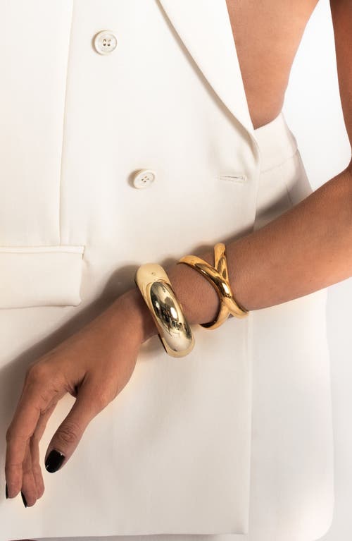 St. Moran Xenia X Cuff Bracelet In Gold