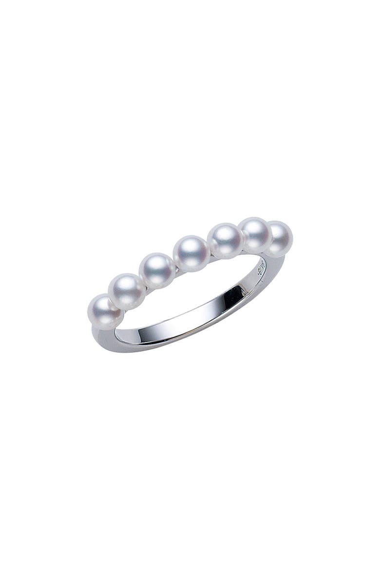 Akoya Pearl Cluster Ring, Main, color, 18KW