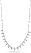 GLAZE JEWELRY Cubic Zirconia Spike Frontal Necklace