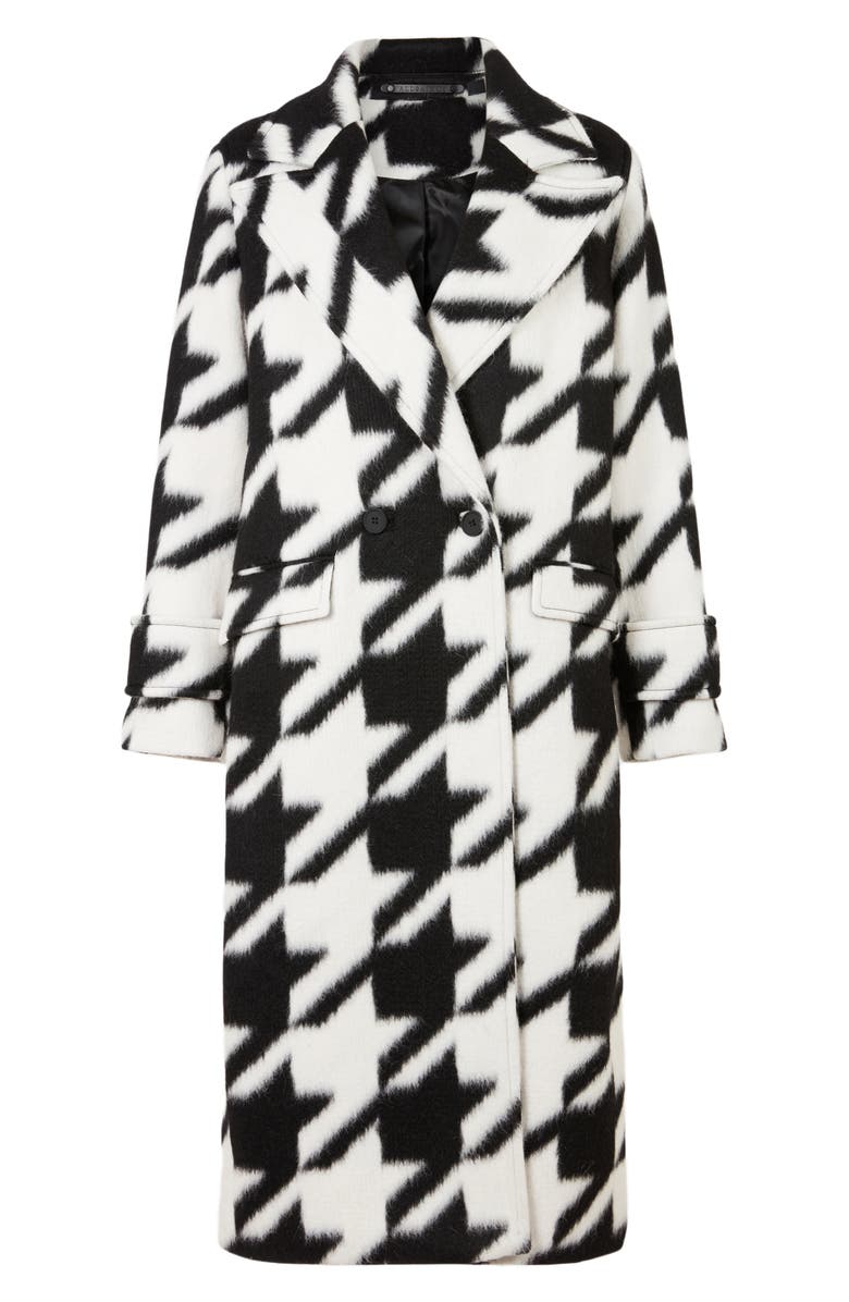 AllSaints Mabel Houndstooth Coat, Alternate, color,