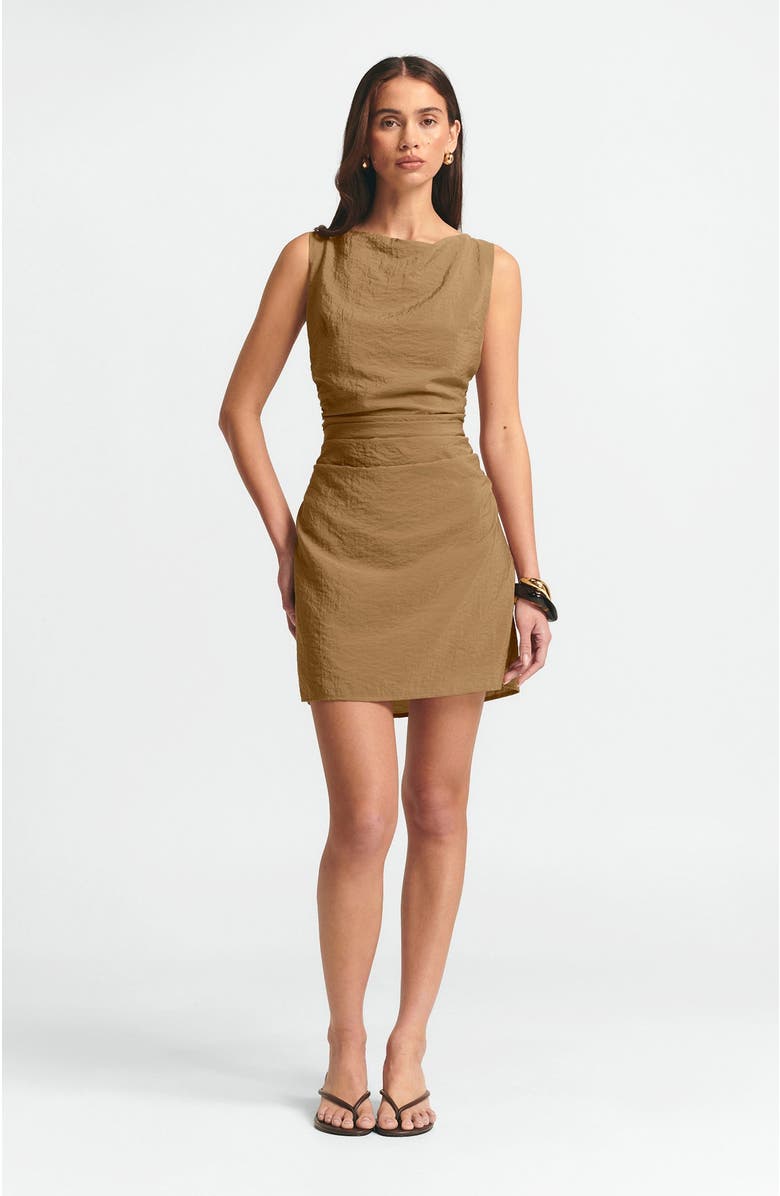 ST MRLO Sara Mini Dress, Main, color, Brown