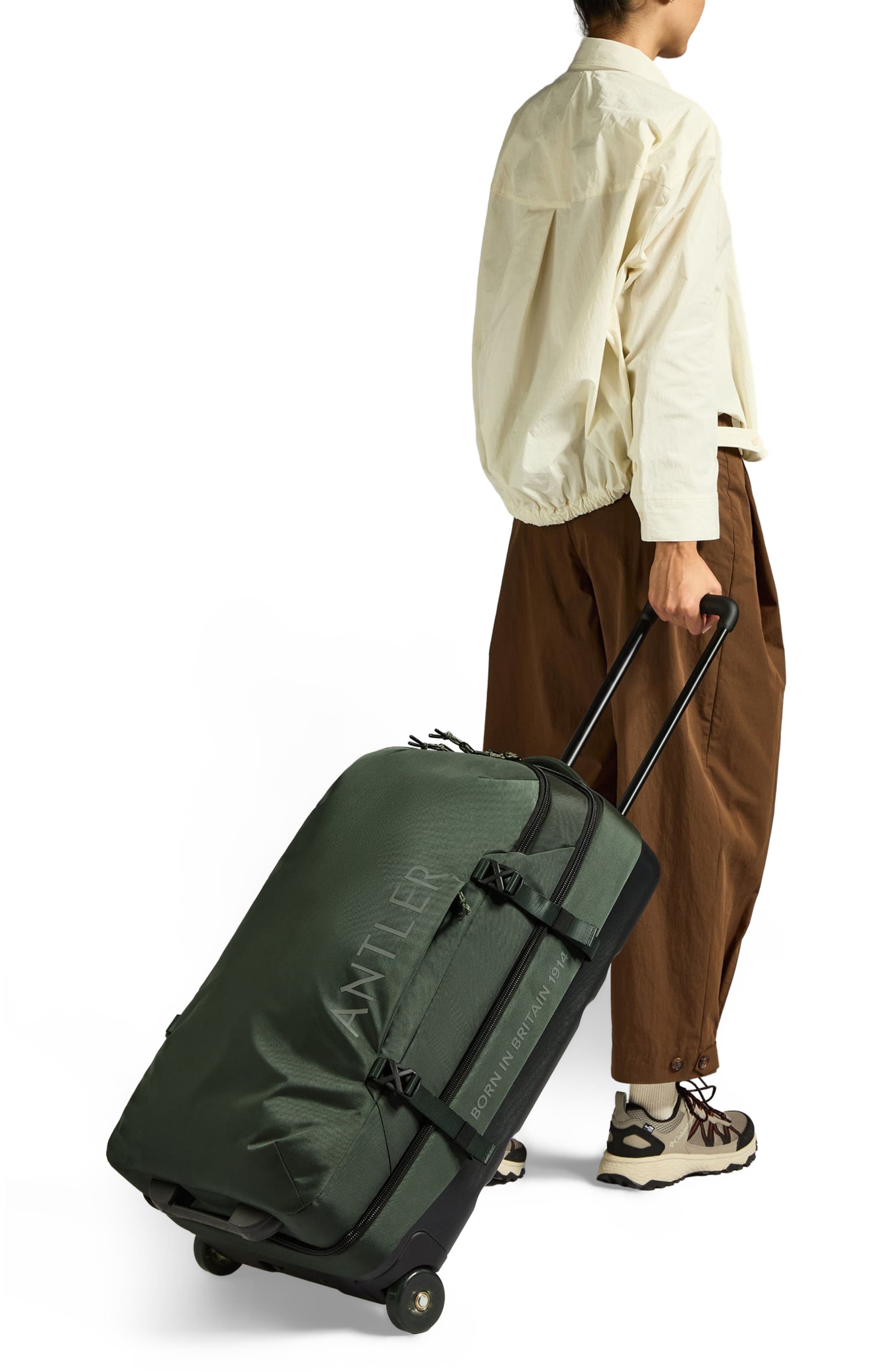 Discovery Wheeled Duffel, Alternate, color, Dark Forest Green