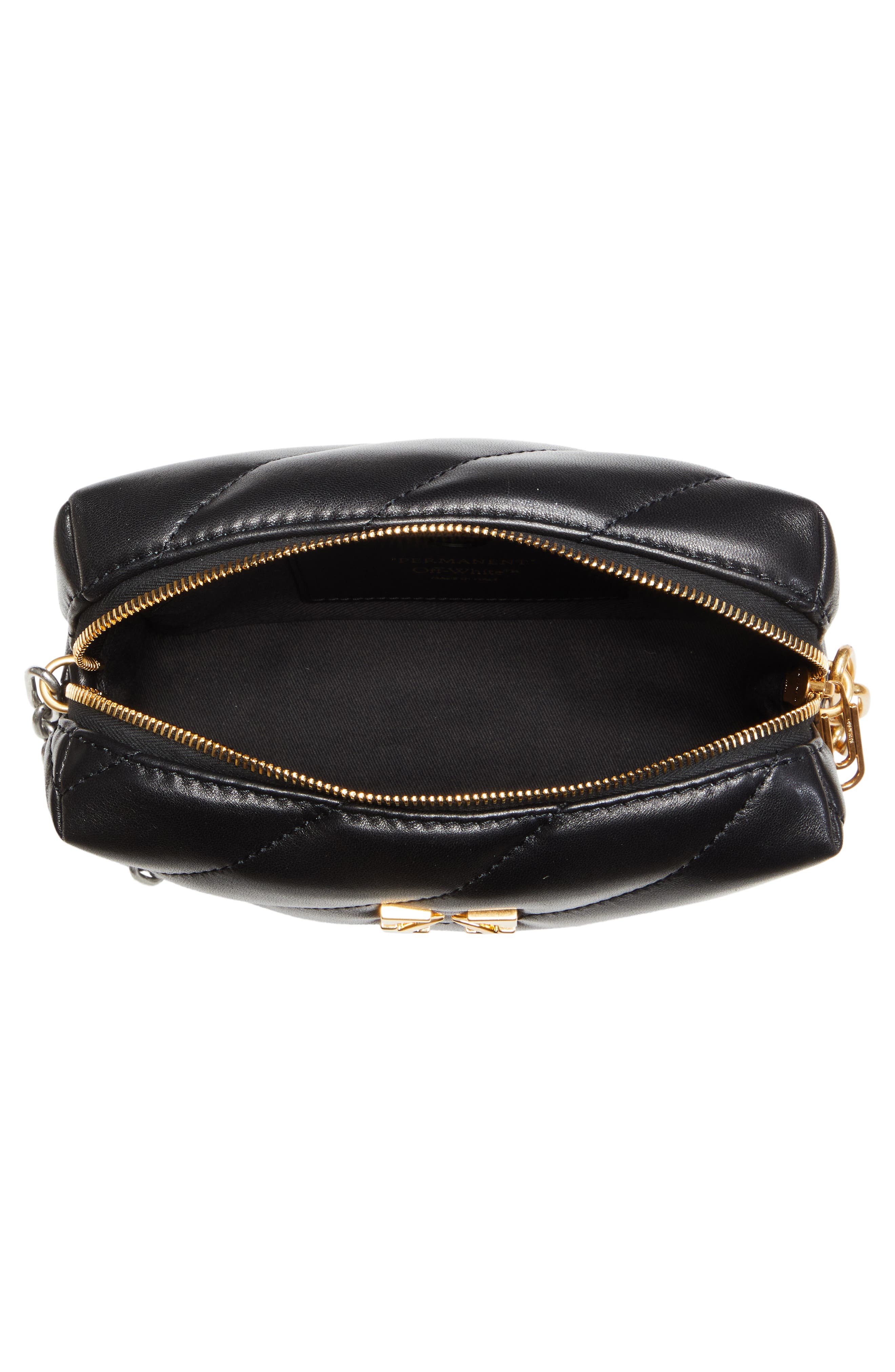 Off-White Jackhammer Quilted Leather Camera Bag, Alternate, color, 