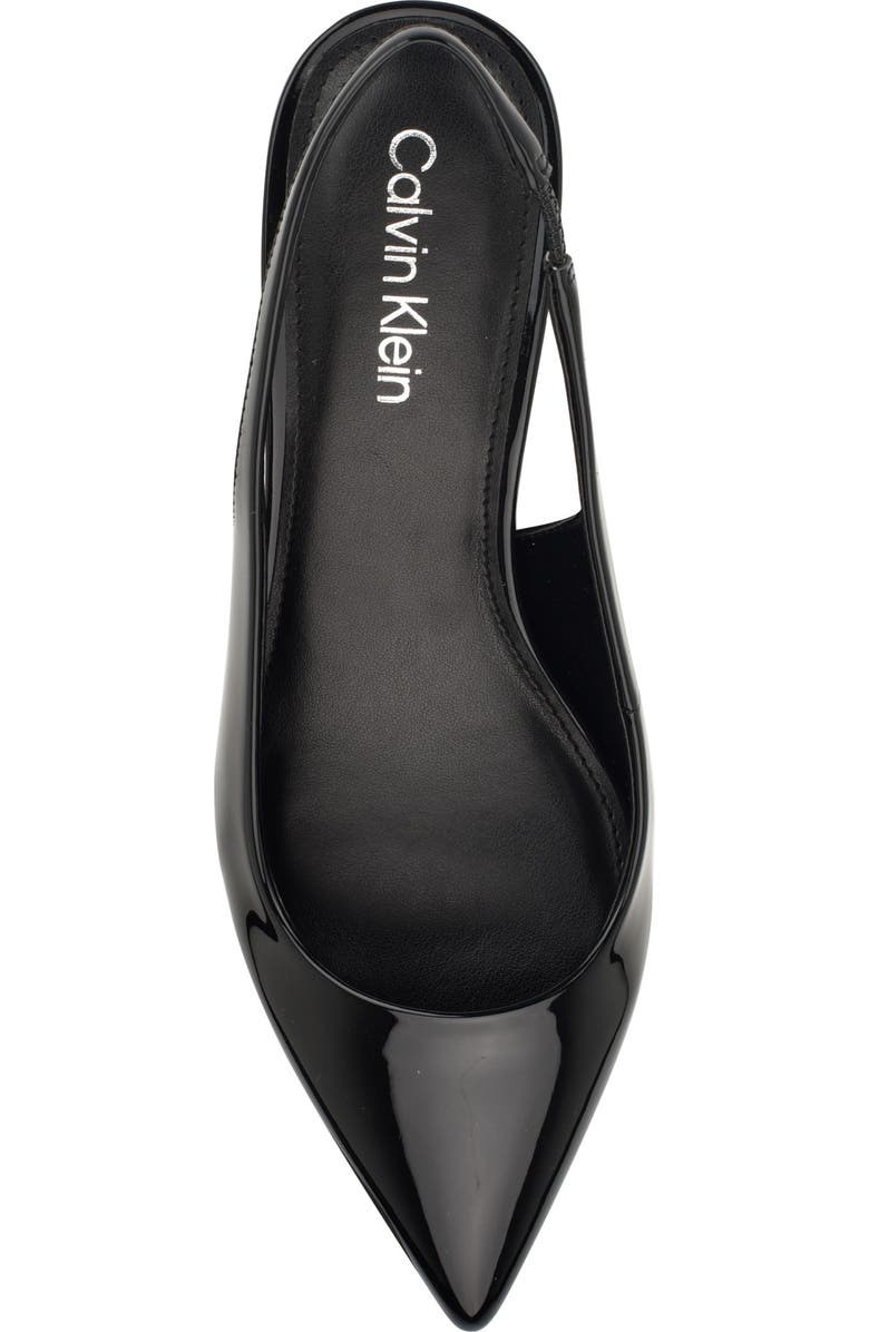 Calvin Klein Dainty Kitten Heel Pointed Toe Slingback Pump, Alternate, color,
