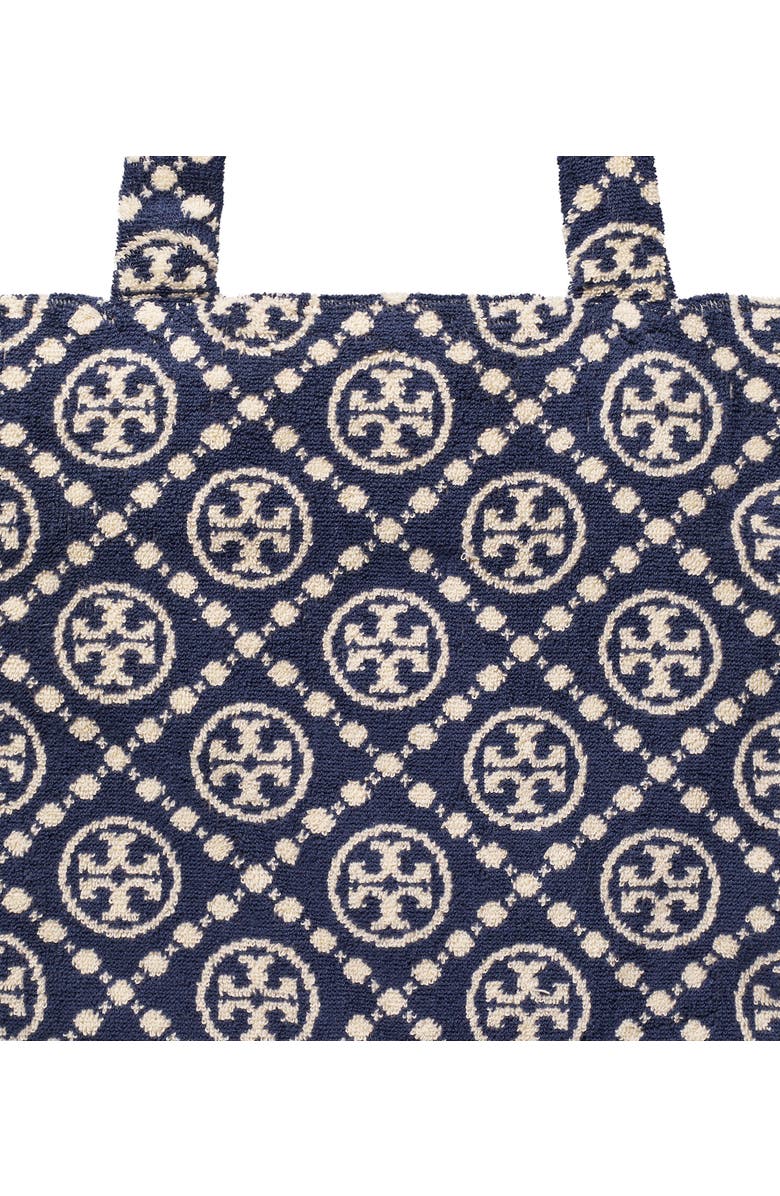 Tory Burch T Monogram Terry Cloth Tote, Alternate, color,