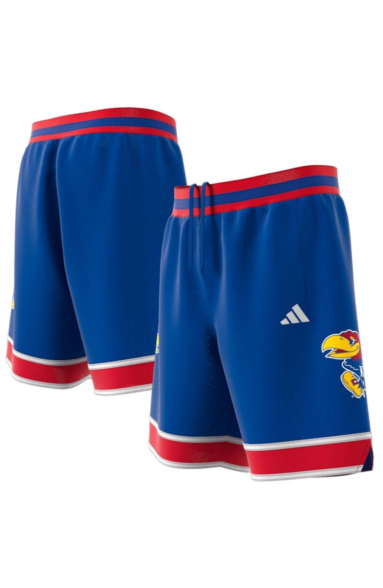 adidas Men's adidas Royal Kansas Jayhawks Swingman Replica Basketball Shorts, Main, color, Royal