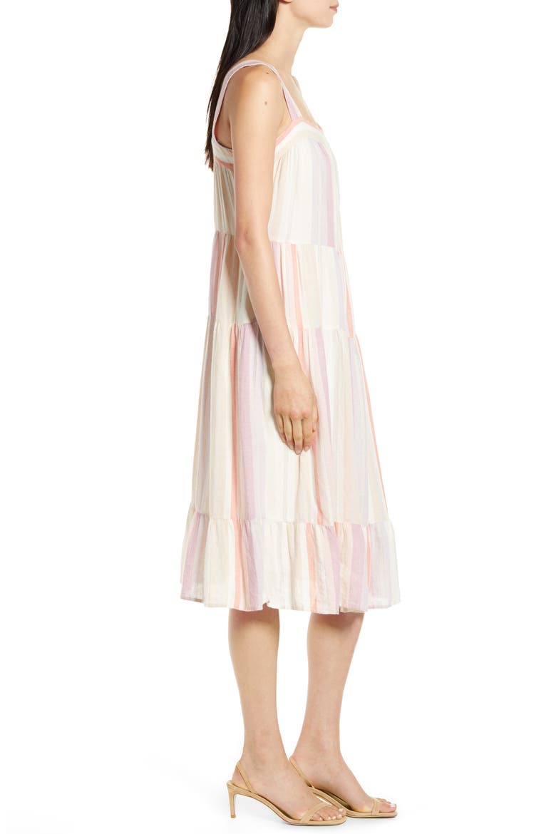 Amaya Sleeveless Tiered Sundress, Alternate, color, AMADORA STRIPE