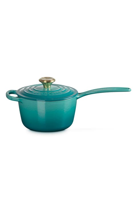 Signature 1.75-Quart Enameled Cast Iron Saucepan