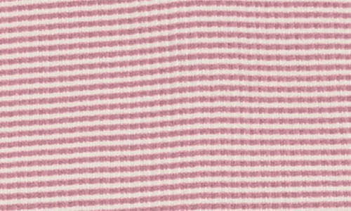 Maniere Manière Button Stripe Footie In Pink