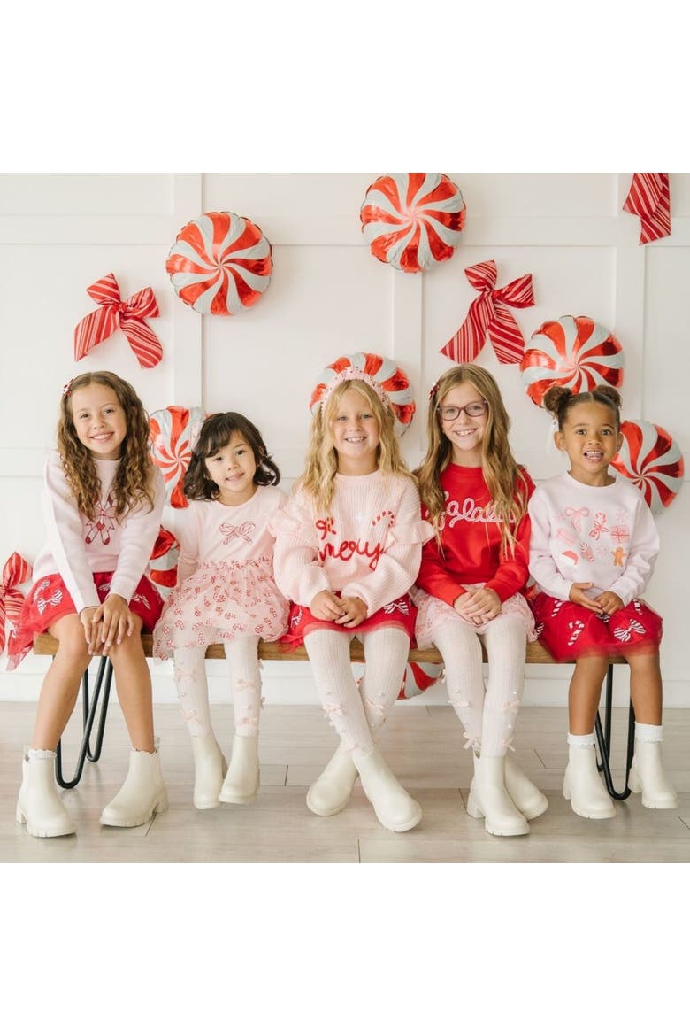 Christmas Fun Sweatshirt, Alternate, color, Ballet Pink