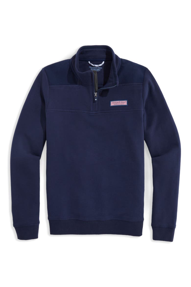 Kids' Shep Half Zip Pullover, Main, color, NAUTICAL NAVY