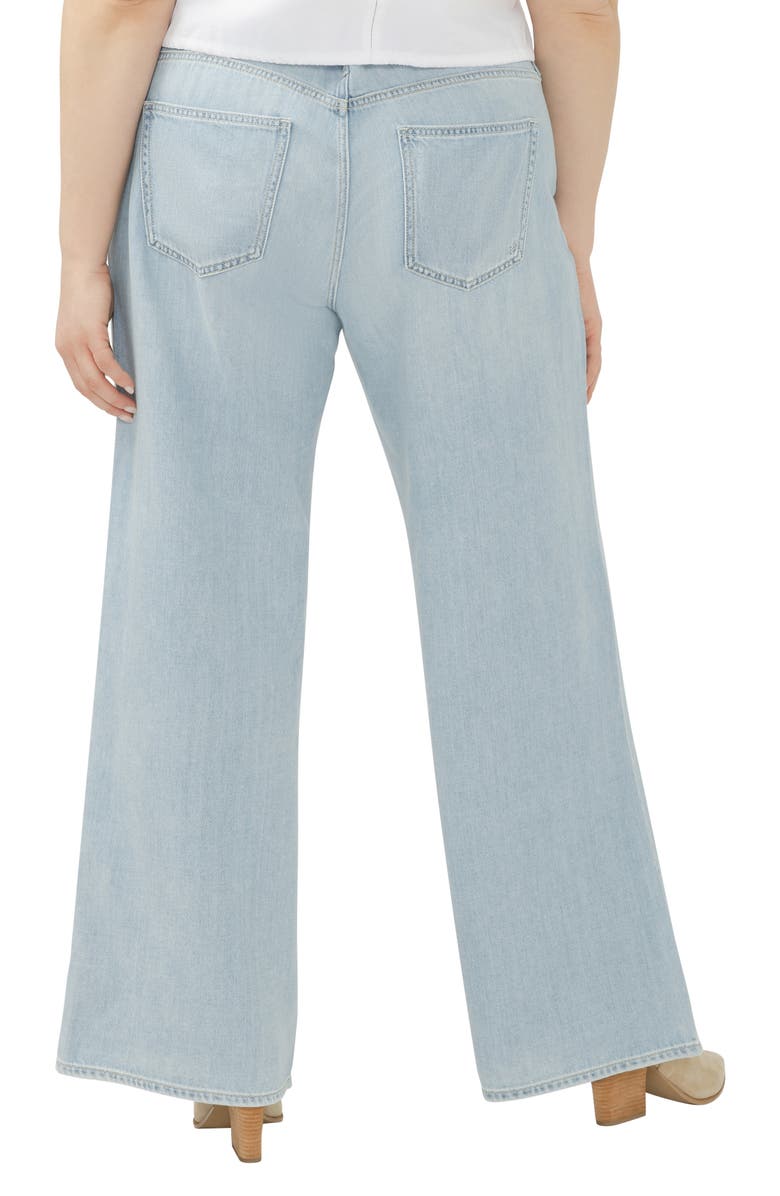 Silver Jeans Co. Suki Curvy Mid Rise Wide Leg Jeans, Alternate, color, 