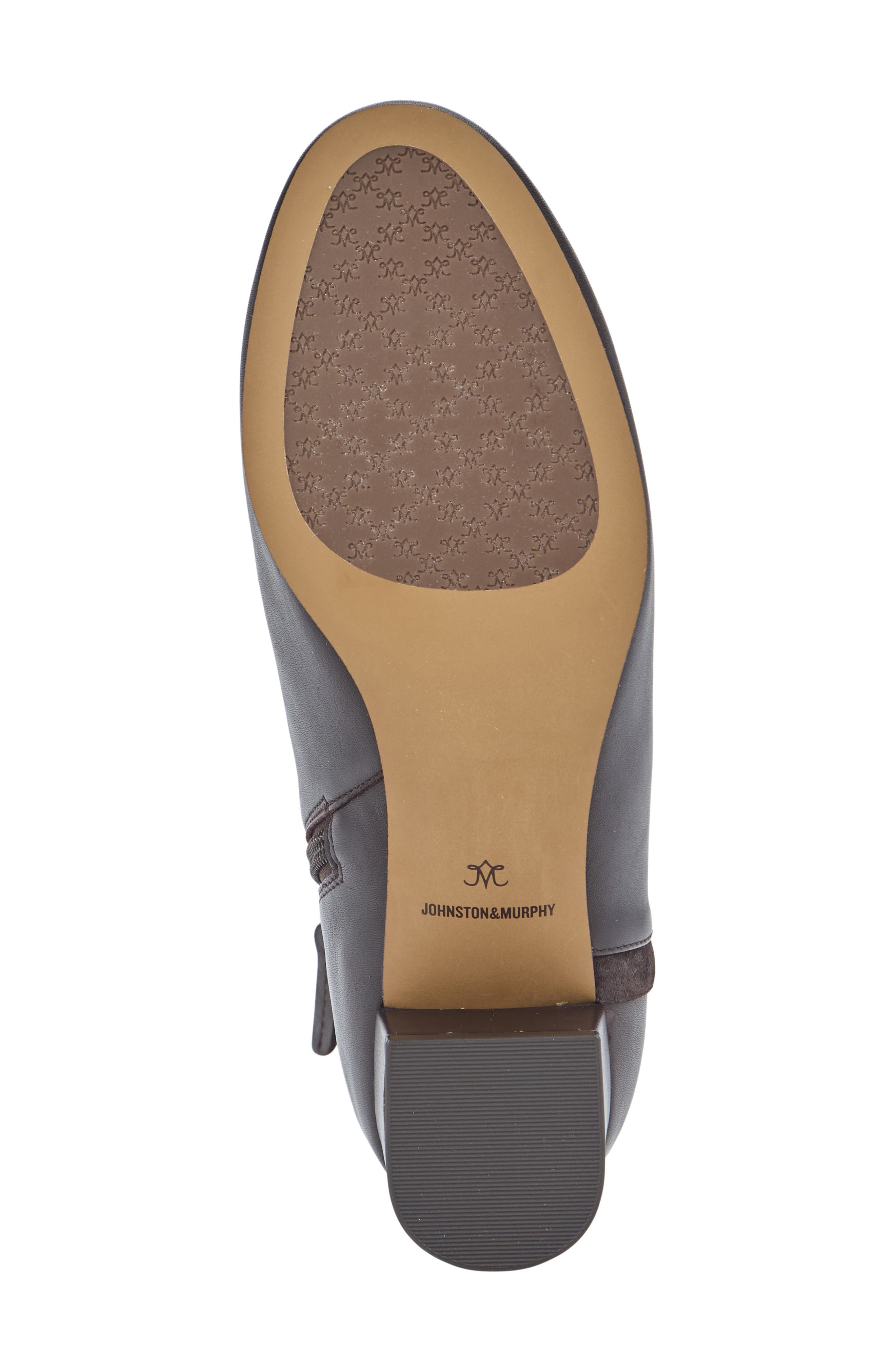 Johnston & Murphy Sienna Belted Bootie, Alternate, color, Dark Brown Nappa Leather