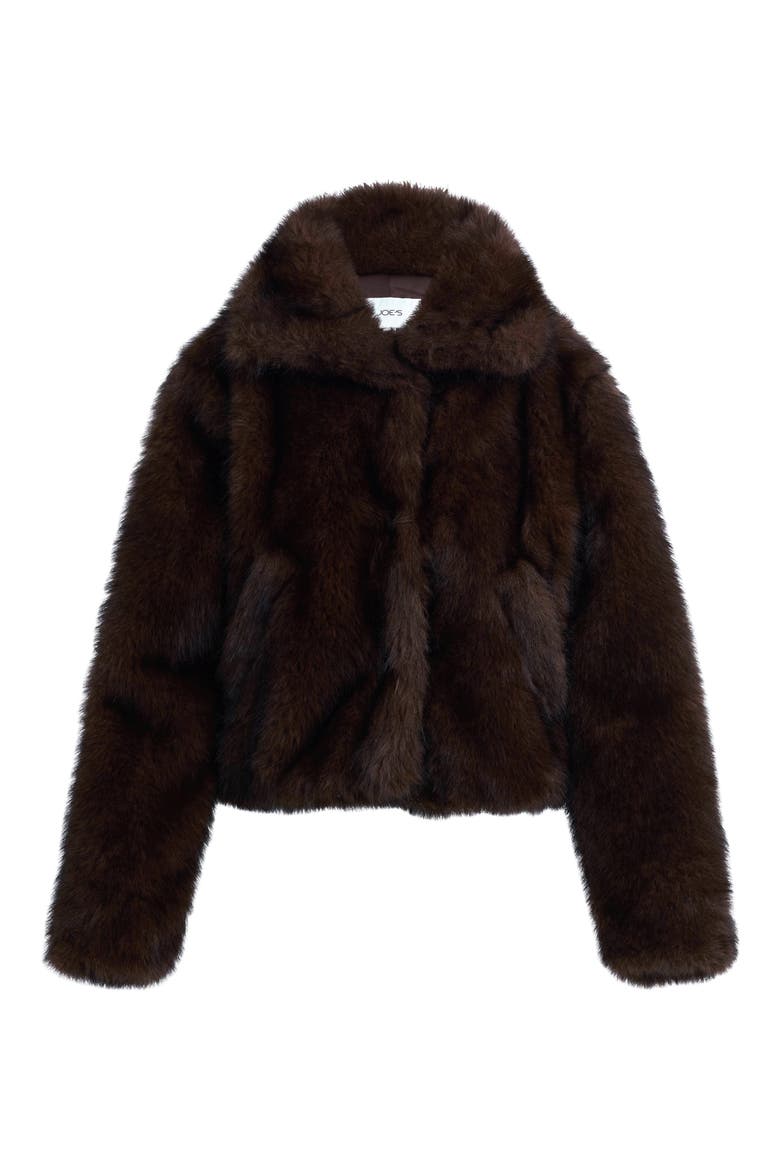 The Cozy Faux Fur Coat, Alternate, color, ESPRESSO