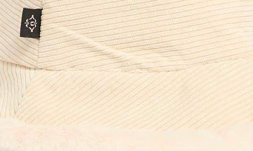 Nanette Lepore Corduroy Bucket Hat In White