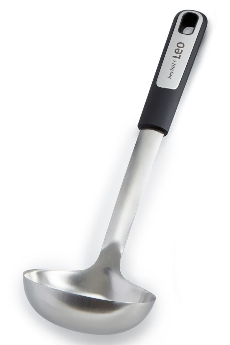 Soup Ladle, Alternate, color, BLACK