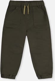 Deux par Deux Stretch Canvas Jogger Pants with Patch Pockets