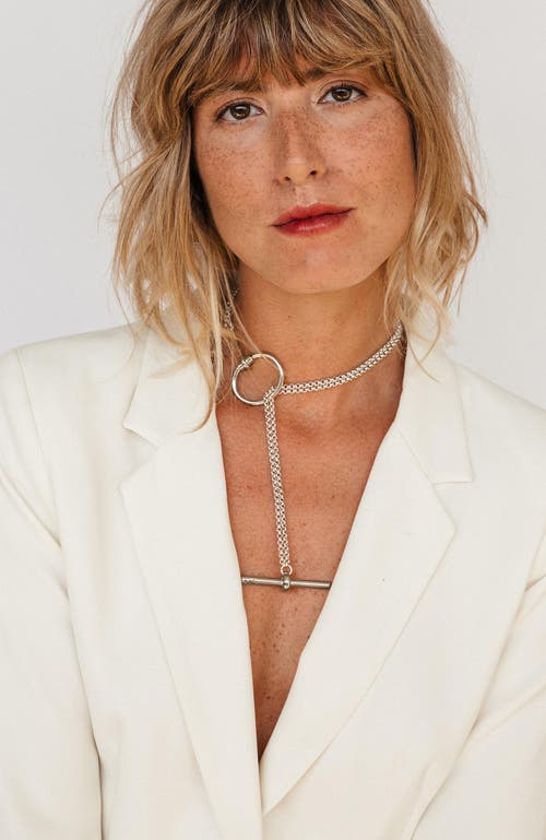 Cxc Amazona Bit Sliding Necklace In Metallic