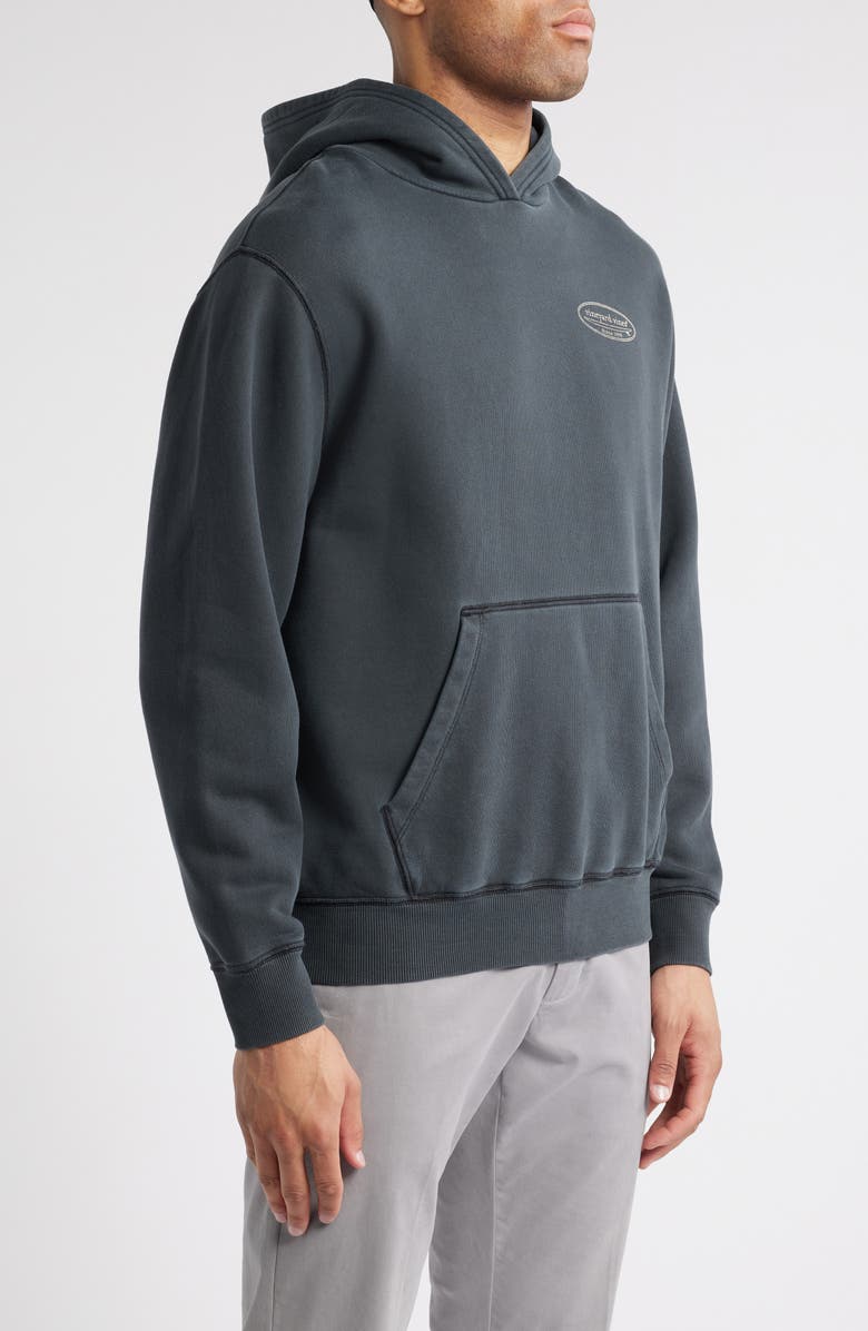 vineyard vines Oversize Garment Dyed French Terry Logo Hoodie, Alternate, color, 