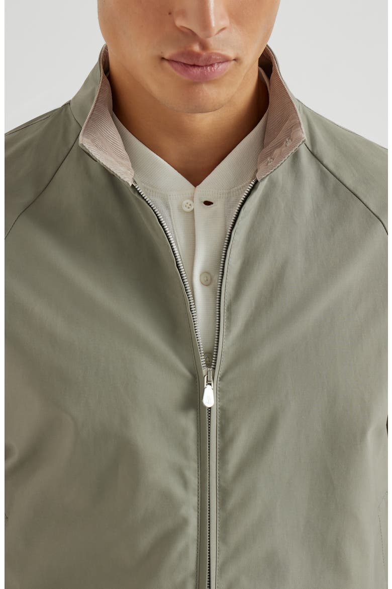 Gabardine outerwear jacket, Alternate, color, Khaki