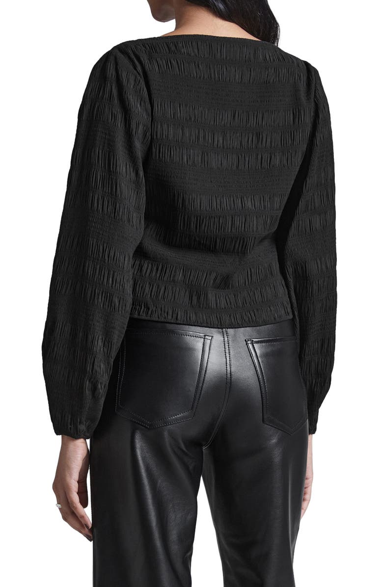 & Other Stories Shirred Bateau Neck Top, Alternate, color,