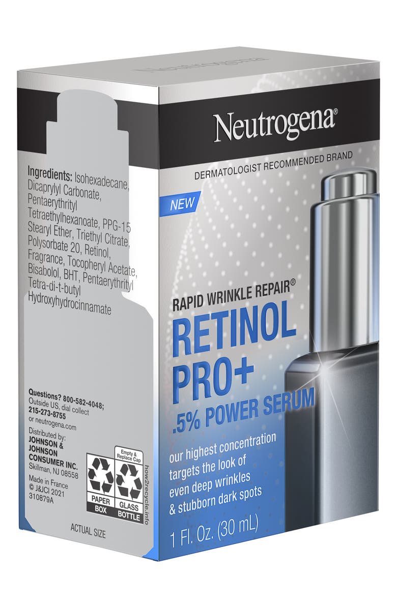 NEUTROGENA Rapid Wrinkle Repair Retinol Pro+ 0.5% Power Serum, Alternate, color,