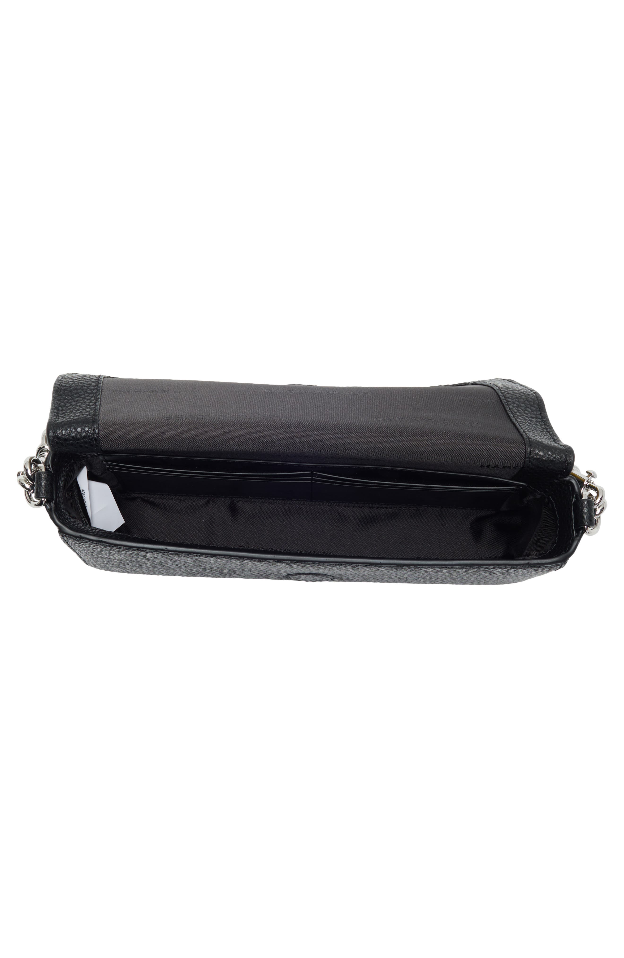 Daisy Print Bold Mini Leather Crossbody Bag, Alternate, color, BLACK MULTI