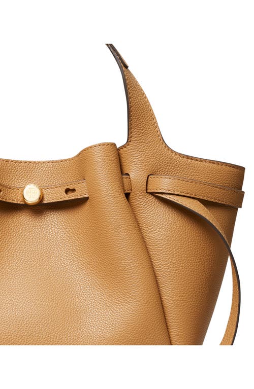Tory Burch Romy Pebble Leather Satchel In Tiramisu