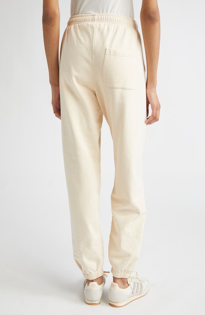 Sporty & Rich Wellness Club Cotton Sweatpants, Alternate, color, Cream