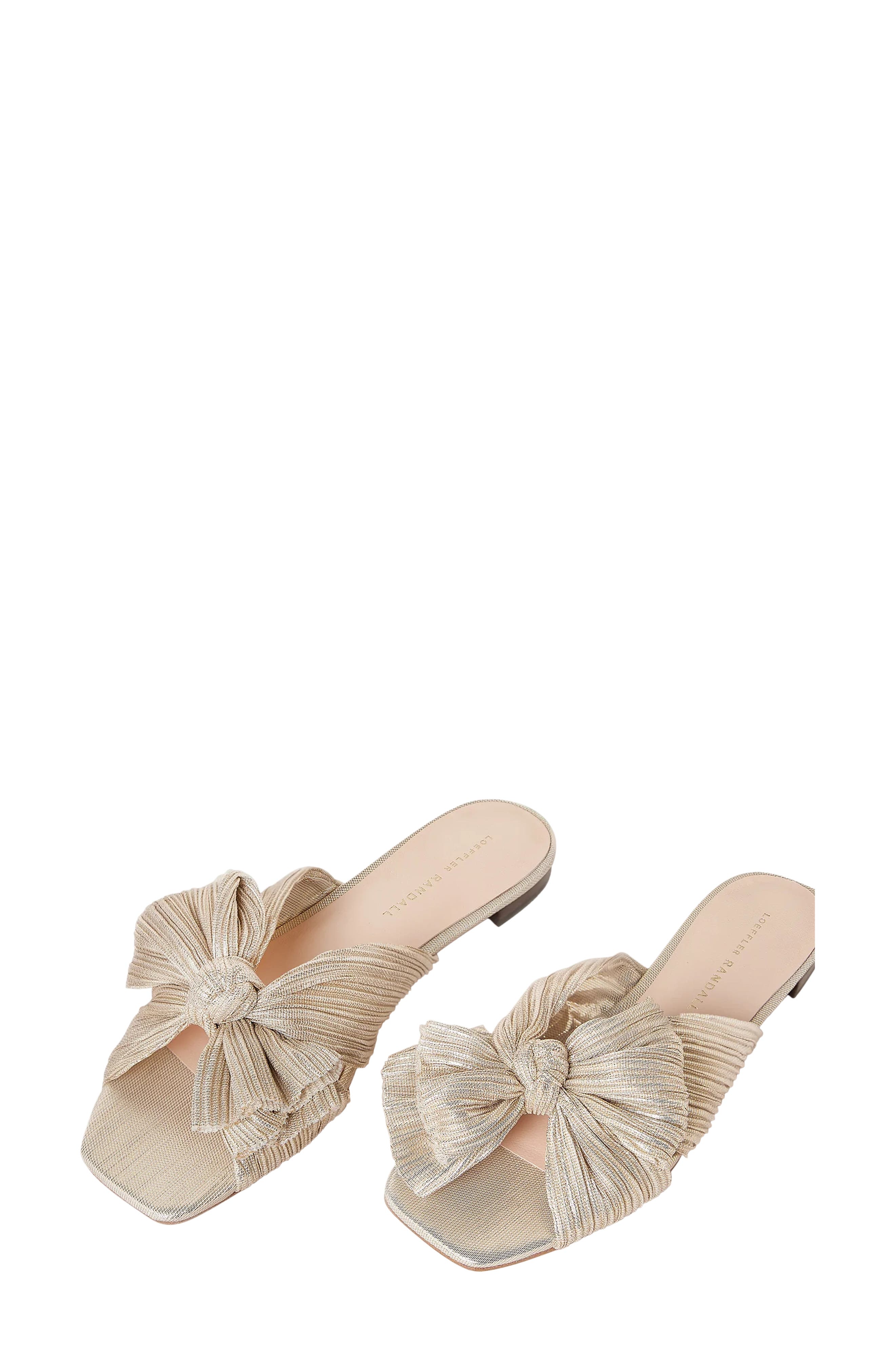 Daphne Slide Sandal, Alternate, color, PLATINUM