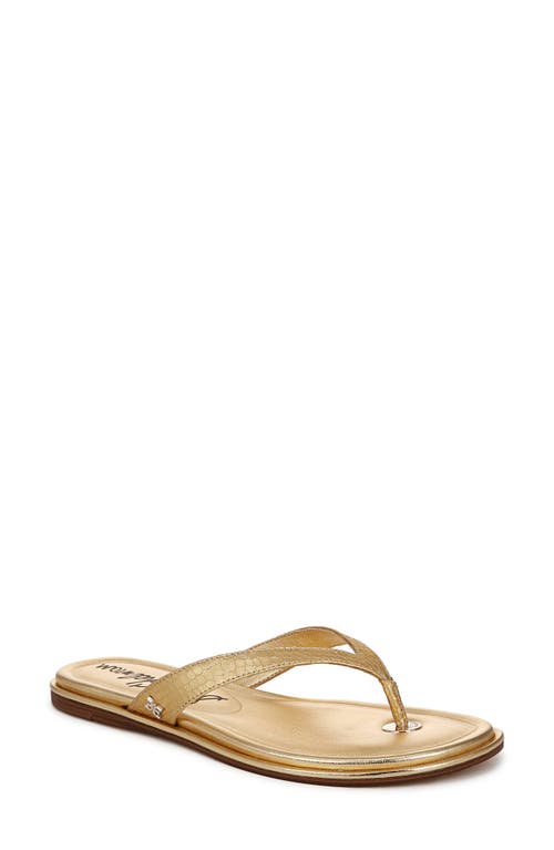 Sam Edelman Remi Flip Flop In Gold