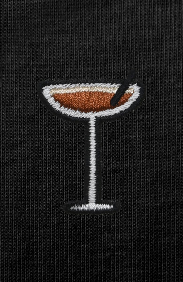 Dalix Mens Coffee Martini Midweight Tee, Alternate, color, Black