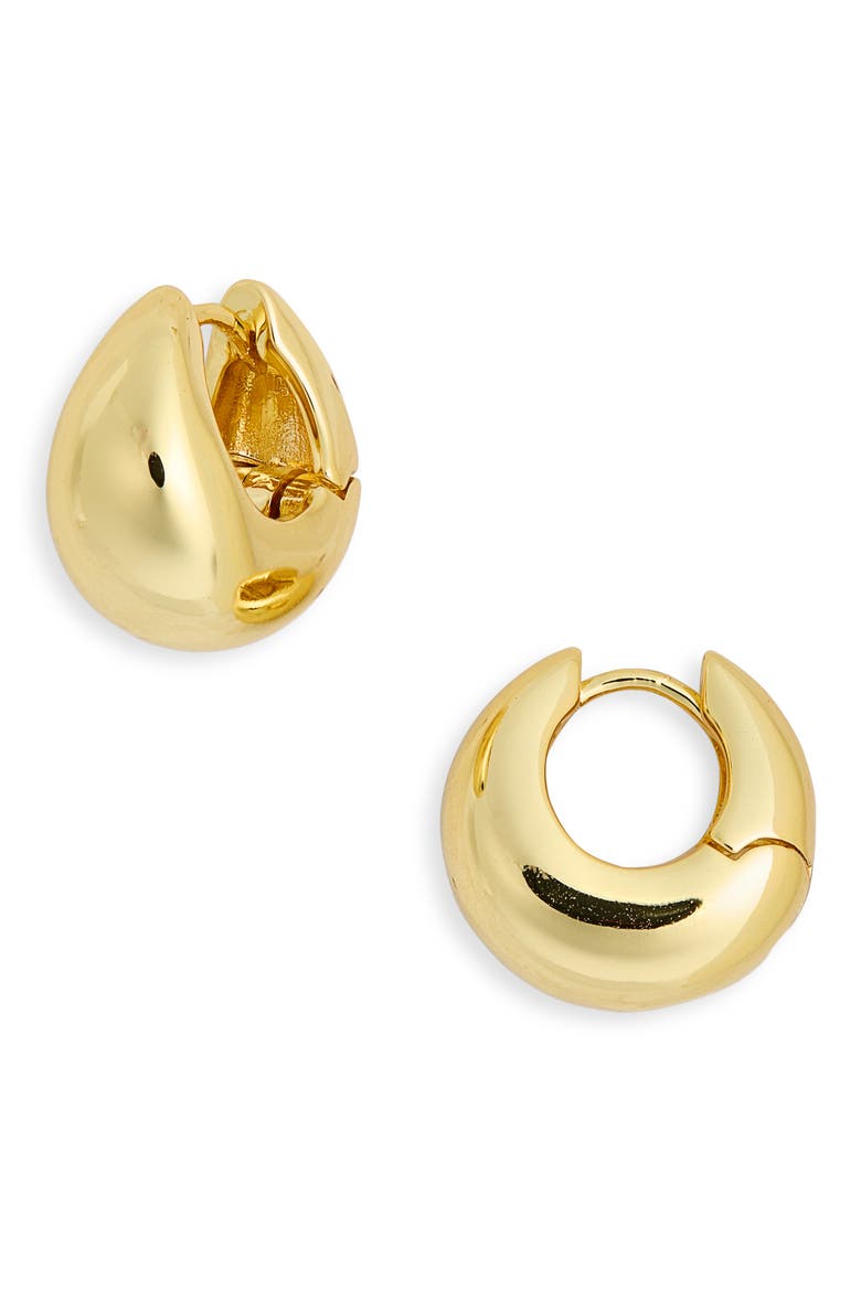 Tapered Hoop Earrings, Main, color, GOLD