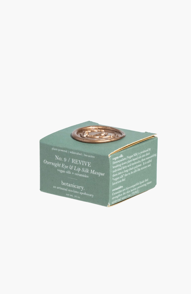 botanicary No. 9 REVIVE Overnight Eye and Lip Silk Emollient Masque, Alternate, color, Black