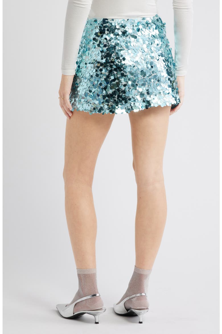 Sequin Miniskirt, Alternate, color, BLUE