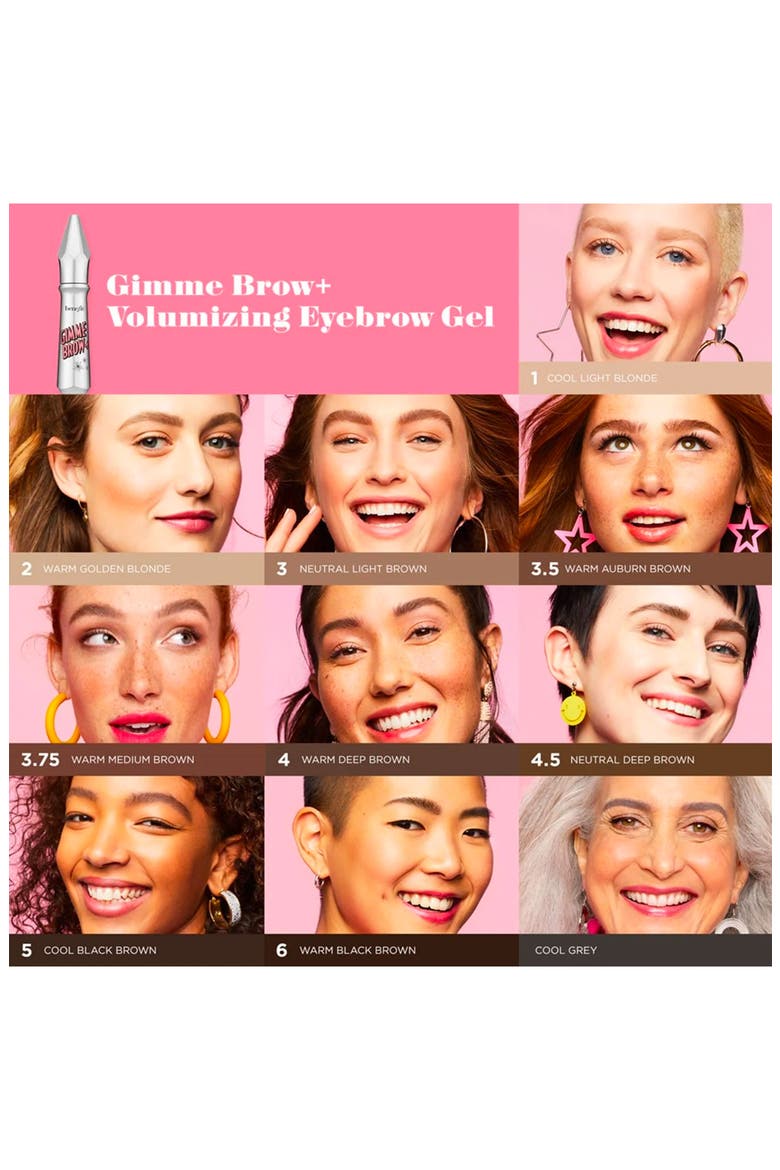 Gimme Brow+ Volumizing Eyebrow Gel, Alternate, color, 05 DEEP/COOL BLACK BROWN