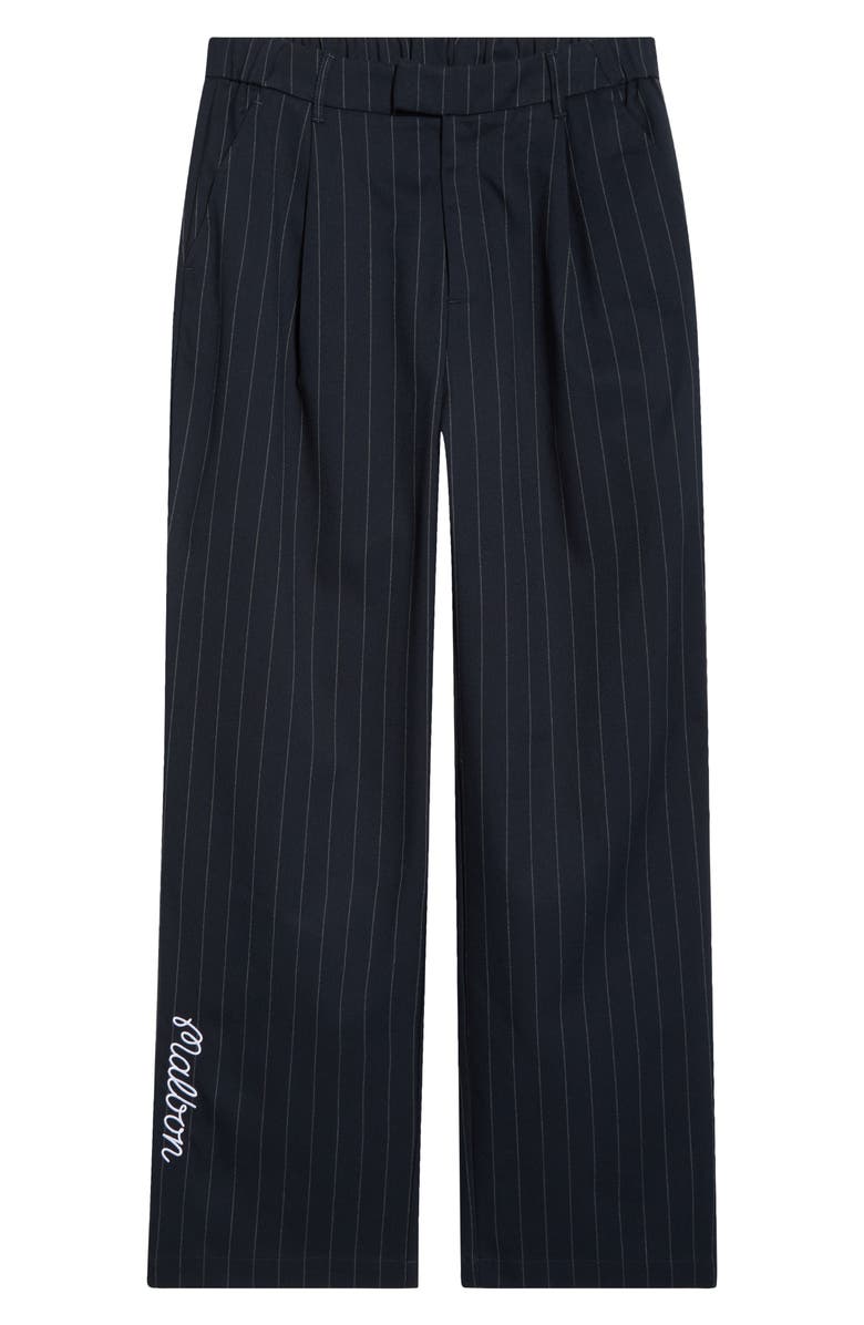 Malbon Golf Emmett Pleated Straight Leg Pants, Alternate, color, Navy