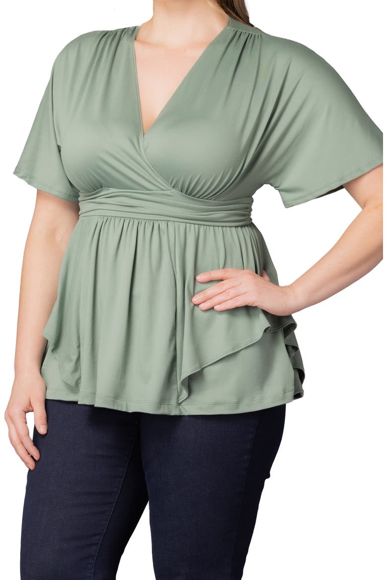 Promenade Top, Alternate, color, SAGE