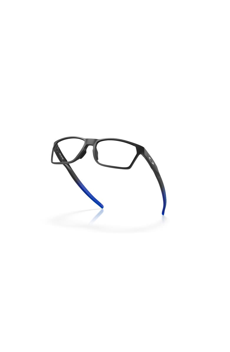 Oakley 55mm Rectangle optical glasses, Alternate, color, Black/ Blue