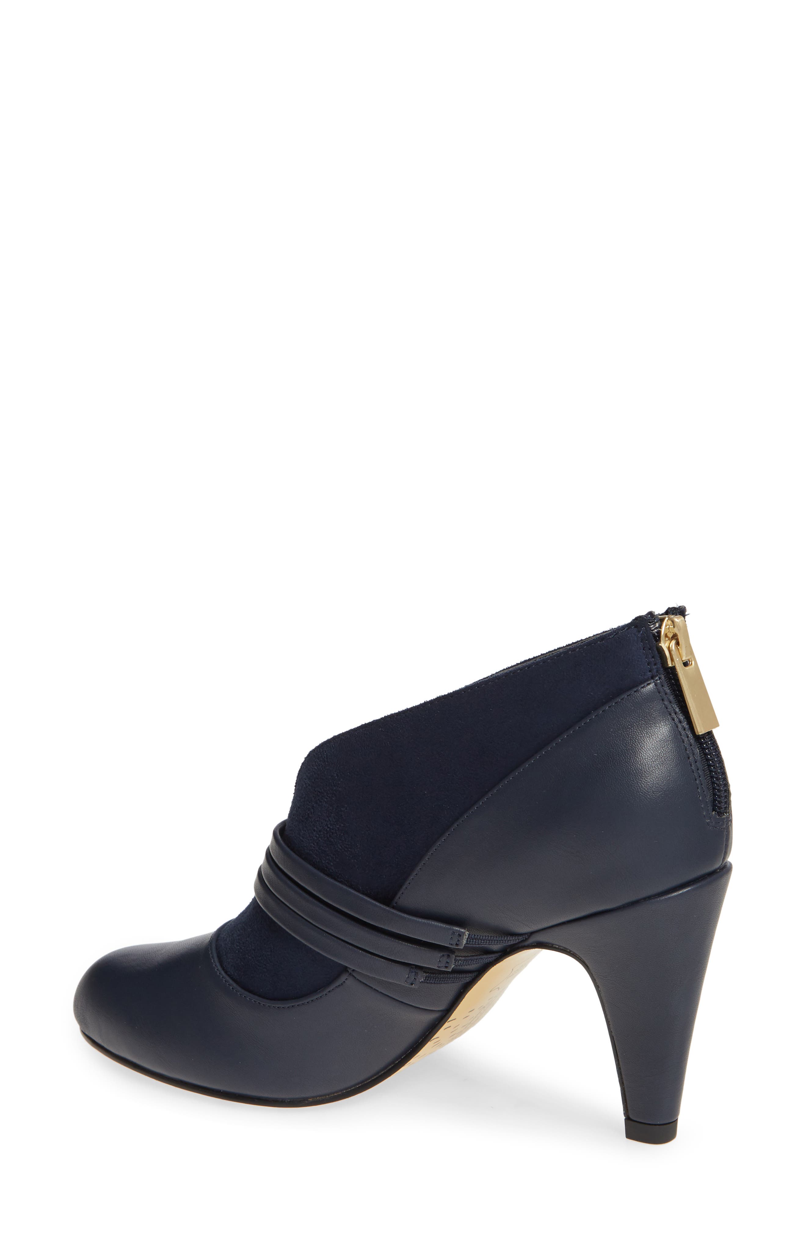Noemi II Bootie, Alternate, color, NAVY FAUX LEATHER
