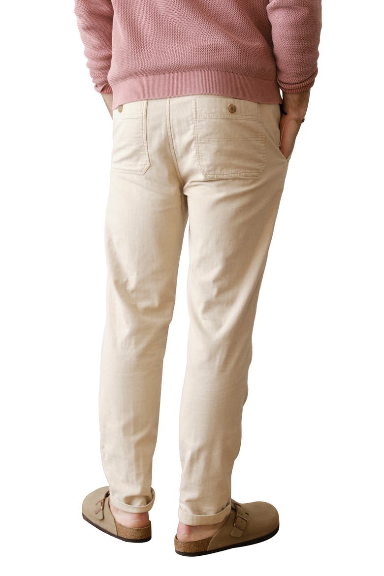 Saturday Stretch Cotton Drawstring Beach Pants, Alternate, color, FOG