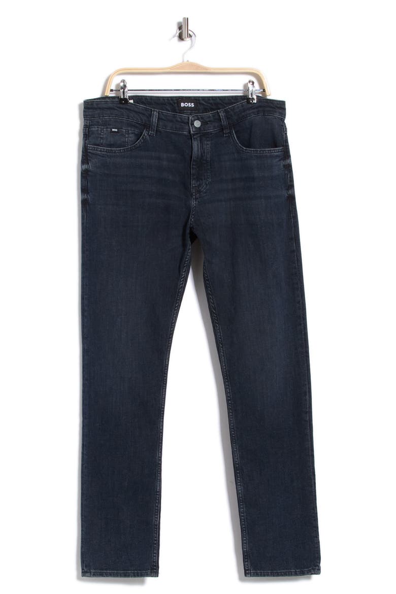Delaware Straight Leg Jeans, Main, color, DARK BLUE
