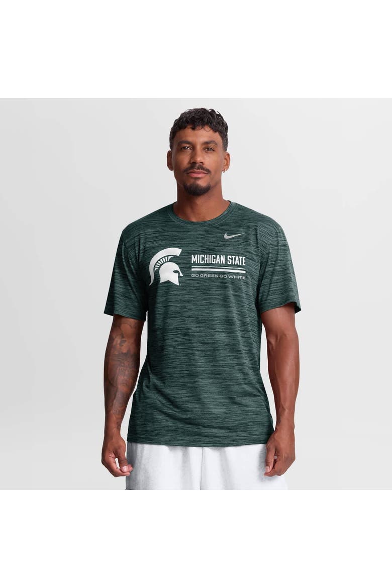 Men's Nike Green Michigan State Spartans Sideline Velocity Dri-FIT T-Shirt, Main, color, Green