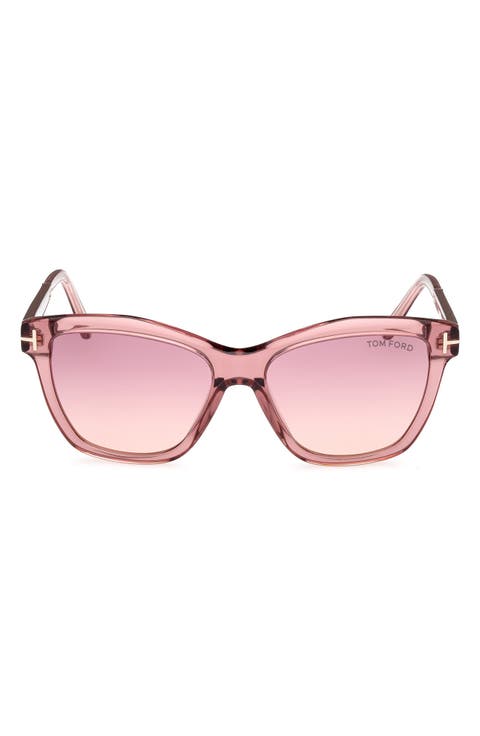 Lucia 54mm Gradient Square Sunglasses