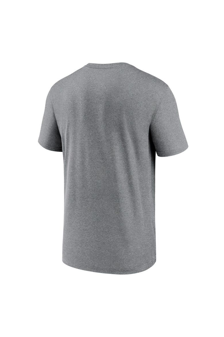 Men's Nike  Heather Charcoal Tampa Bay Buccaneers Legend Logo Performance T-Shirt, Alternate, color, Heather Charcoal